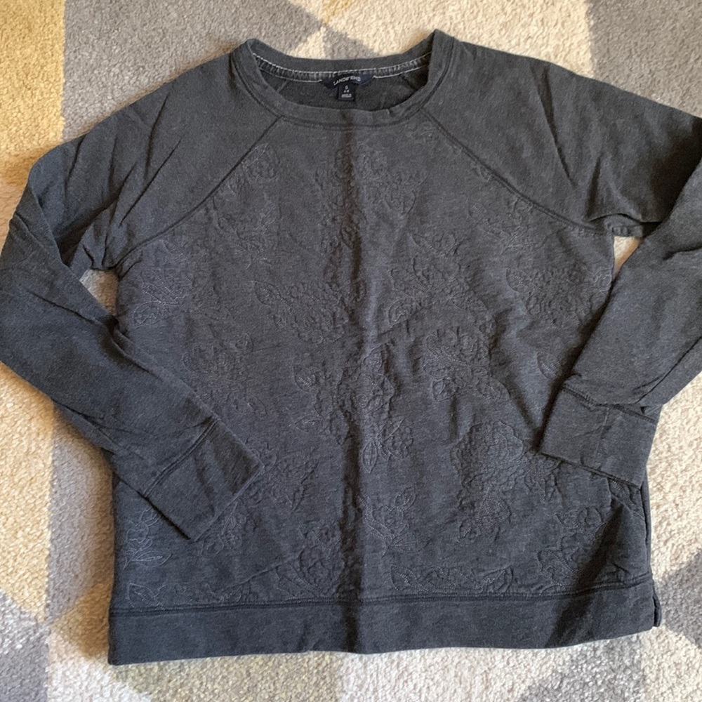 Flower Stitched Sweatshirt/Sweater